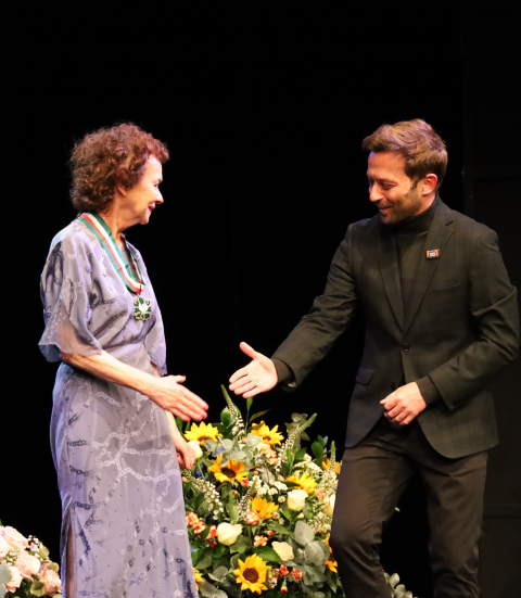 Joanna Szczepkowska i Marcin Hycnar