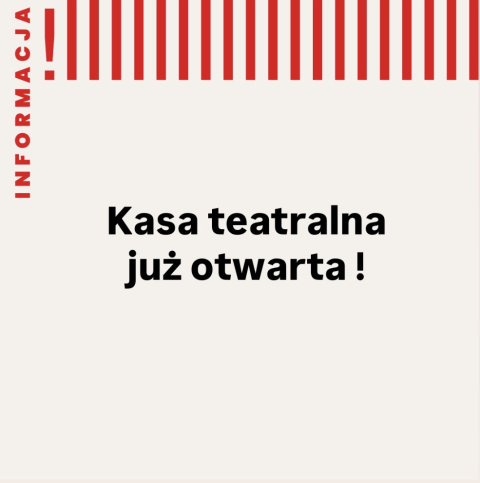 Kasa teatralna już otwarta!