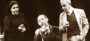 Marta Lipińska (Matka Laurencja), Marek Bargiełowski (Sir Sydney Cockerell) Zbigniew Zapasiewicz (George Bernard Shaw)