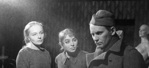 Aleksandra Śląska (Inga), Kalina Jędrusik (Luzzy), Tadeusz Łomnicki (Jan)